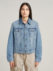 G-Star Kurtka dżinsowa w kolorze błękitnym rozmiar: XL. Niebieskie kurtki damskie G-Star, xl, bez wzorów, z bawełny, bez kaptura. Za 240.99 zł.