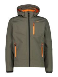 CMP Kurtka softshellowa w kolorze oliwkowo-pomarańczowym rozmiar: 60. Brązowe kurtki outdoor męskie CMP, s, bez wzorów, z polaru, bez kaptura. Za 156.61 zł.
