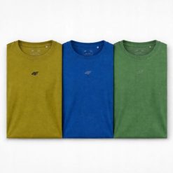 KOSZULKA MĘSKA T-SHIRT 4F KOMPLET LIMITOWANY ZESTAW 3 SZTUKI M M3947 SS26. T-shirty męskie 4f, m, bez wzorów, z bawełny, bez kołnierzyka. Za 164.98 zł.