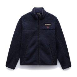 Bluza męska Napapijri T-Tynik Full Zip. Niebieskie bluzy bez kaptura męskie Napapijri, m. W wyprzedaży za 513.10 zł.