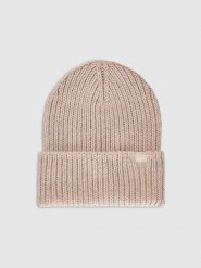 4F Czapka zimowa damska - beżowa Uniwersalny. Brązowe czapki zimowe damskie 4f, z materiału. Za 99.99 zł.