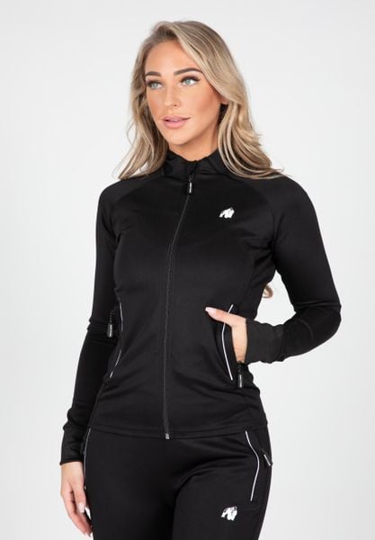 Rochelle Kurtka dresowa - Czarny. Czarne kurtki damskie GORILLA WEAR, s, bez wzorów, z dresówki, bez kaptura. Za 349.35 zł.