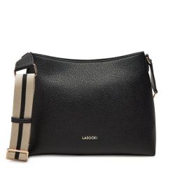 Torebka Lasocki. Czarne listonoszki damskie Lasocki, bez wzorów, bez dodatków. Za 179.99 zł.