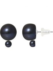 Pearline Srebrne kolczyki-wkrętki z perłami rozmiar: onesize. Niebieskie kolczyki damskie Pearline, z perłą, srebrne. Za 130.99 zł.