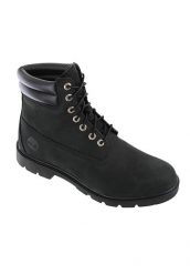 Trapery męskie, 6 IN WR Basic Boot. Czarne buty zimowe męskie Timberland, na zimę, z materiału, bez zapięcia. Za 649.99 zł.