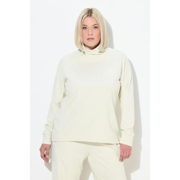 Damskie Bluza stójka długi rękaw otwory na kciuki antybakteryjna. Brązowe bluzy bez kaptura damskie Ulla Popken, plus size, z elastanu. Za 279.99 zł.