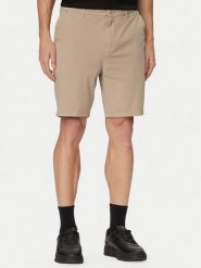BOSS Szorty materiałowe H-Kane1 50555235 Beżowy Modern Fit. Brązowe szorty męskie Boss, z bawełny, bez kołnierzyka. Za 449.99 zł.
