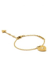 Guess Bransoletka JUBB05 057JW Złoty. Żółte bransoletki damskie Guess, ze stali. Za 219.99 zł.
