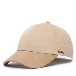 Czapka z daszkiem BOSS. Brązowe czapki męskie Boss, bez wzorów. Za 299.99 zł.