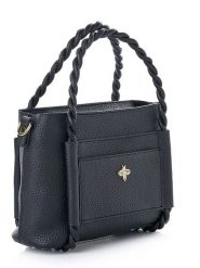 Lucky Bees Torebka w kolorze czarnym - 27 x 19 x 13 cm rozmiar: onesize. Czarne torebki klasyczne damskie Lucky Bees, bez wzorów, z materiału, bez dodatków. Za 118.28 zł.