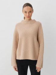 Someday Sweter "Telany" w kolorze beżowym rozmiar: M. Brązowe golfy damskie Someday, m, bez wzorów, bez ramiączek. Za 184.46 zł.