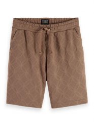 Scotch & Soda Szorty dresowe w kolorze jasnobrązowym rozmiar: L. Brązowe szorty męskie Scotch & Soda, z dresówki, bez kołnierzyka. Za 158.10 zł.