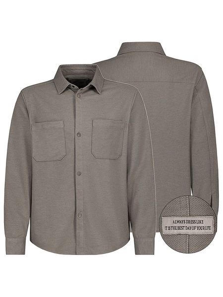 Eight2Nine Koszula w kolorze szarym rozmiar: XL. Szare koszule męskie Eight2Nine, xl, bez wzorów, bez kołnierzyka, bez ramiączek. Za 113.99 zł.