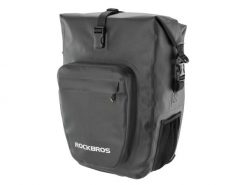 Torba na bagażnik rowerowy Rockbros AS-001-2BK, 20l. Czarne torebki klasyczne damskie ROCKBROS, bez wzorów, z materiału, bez dodatków. Za 306.00 zł.