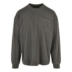 Koszulka z długim rękawem Urban Classics Pigment Dyed Pocket. Czarne koszulki męskie z długim rękawem Urban Classics, m. Za 215.50 zł.