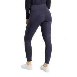 Legginsy jeździeckie pełno-osiowe termiczne z pełnym wypełnieniem dla kobiet Hor. Niebieskie legginsy damskie HORZE, bez wzorów, z polaru. Za 266.50 zł.