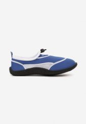 Niebiesko-Białe Buty Sportowe z Elastyczną Podeszwą Namsilie. Niebieskie buty sportowe na co dzień męskie Born2be, bez zapięcia. Za 34.99 zł.