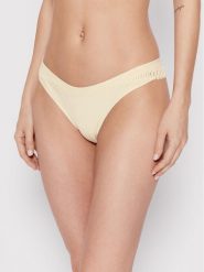 Triumph Stringi Aura Spotlight High 10207998 Beżowy. Brązowe stringi damskie Triumph, bez wzorów, z syntetyku. Za 59.99 zł.