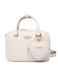 Guess Torebka Atabey HWQG98 94050 Écru. Torebki klasyczne damskie Guess, z aplikacjami, ze skóry, bez dodatków. Za 639.99 zł.