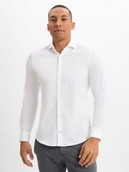 JOOP! koszula biznesowa - Pares Mężczyźni Slim Fit Bawełna biały, 41. Białe koszule męskie Joop!, m, bez wzorów, z bawełny, bez kołnierzyka, bez ramiączek. Za 459.95 zł.