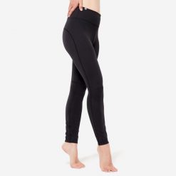 Legginsy do jogi damskie Kimjaly. Czarne legginsy damskie KIMJALY, l, bez wzorów, z elastanu. W wyprzedaży za 79.99 zł.