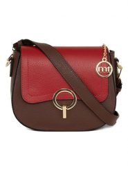 Mia Tomazzi Skórzana torebka "Carracci" w kolorze bordowym - 23 x 18 x 7,5 cm rozmiar: onesize. Czerwone torebki klasyczne damskie Mia Tomazzi, bez wzorów, z materiału, bez dodatków. Za 217.99 zł.