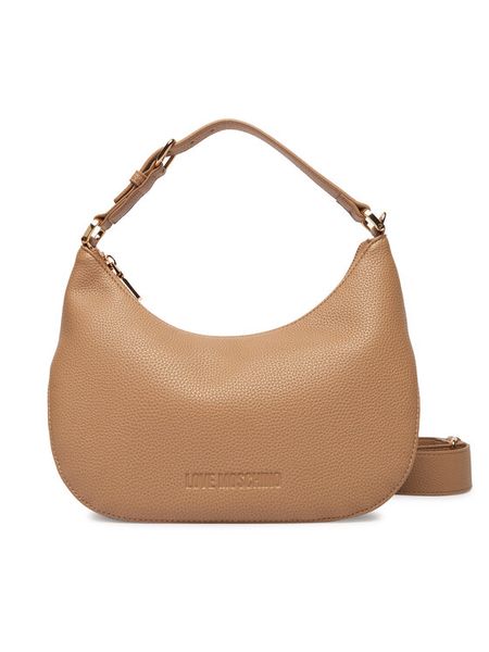 LOVE MOSCHINO Torebka JC4018PP1OLT0104 Beżowy. Brązowe torebki klasyczne damskie Love Moschino, bez wzorów, ze skóry, bez dodatków. Za 685.99 zł.