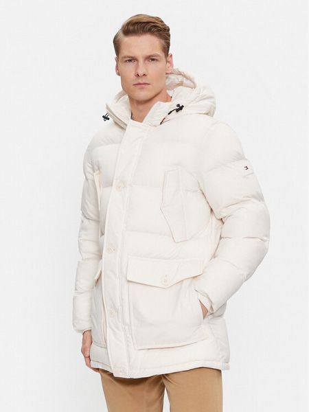 Tommy Hilfiger Kurtka zimowa Essential Rockie MW0MW33961 Biały Regular Fit. Białe kurtki męskie Tommy Hilfiger, na zimę, m, bez wzorów, z syntetyku, bez kaptura. Za 1,259.00 zł.