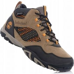 Męskie buty trapery trekingowe membrana TIMBERLAND CRESTRIDGE WATERPROOF MID. Brązowe buty zimowe męskie Timberland, na zimę, bez zapięcia. Za 429.00 zł.