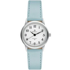 Zegarek Damski Perfect Klasyczny Skórzany Pasek Retro Błękitny 273. Niebieskie, analogowe zegarki damskie ze stali. Za 59.99 zł.