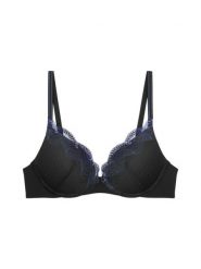 Triumph Biustonosz na fiszbinach - Comfort Glam Kobiety Sztuczne włókno czarny, 75C. Czarne biustonosze Triumph, bez wzorów, z koronki. Za 139.95 zł.