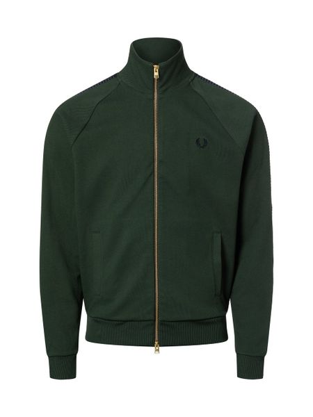 Fred Perry Bluza męska Mężczyźni zielony jednolity, M. Zielone bluzy bez kaptura męskie Fred Perry, m, z bawełny. Za 849.95 zł.
