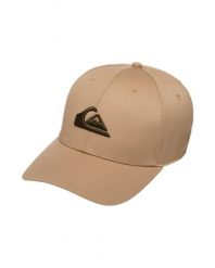 Czapka dla Mężczyzn DECADES Brązowy. Brązowe czapki męskie Quiksilver, bez wzorów, z bawełny. Za 94.99 zł.