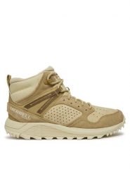 Merrell Trapery Wildwood Mid Ltr Wp J038298 Beżowy. Brązowe trapery damskie MERRELL, ze skóry, bez obcasa. Za 429.99 zł.