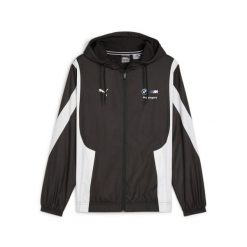 Kurtka z kapturem męska Puma BMW MMS WOVEN czarna 62517401 r M. Czarne kurtki treningowe męskie Puma, m, bez wzorów. Za 281.36 zł.