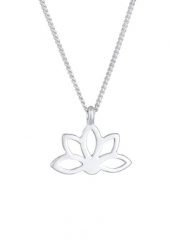 Elli Damska zawieszka Kwiat Lotosu duchowa ze srebra próby 925 Sterling Silver Naszyjniki 1 ct Damski. Szare naszyjniki damskie Elli, na co dzień, srebrne. Za 248.99 zł.