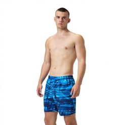 Spodenki szorty męskie Speedo Redondo Edge Volley. Niebieskie kąpielówki męskie Speedo, m, bez wzorów, do pływania. Za 351.55 zł.