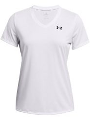 Under Armour Koszulka sportowa w kolorze białym rozmiar: M. Białe bluzki sportowe damskie Under Armour, m, bez wzorów, bez ramiączek. Za 100.75 zł.