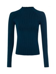 Marie Lund dzianinowa koszulka z długim rękawem Kobiety niebieski|zielony, S. Niebieskie t-shirty damskie Marie Lund, s, bez wzorów, z dzianiny, bez kołnierzyka. Za 199.95 zł.