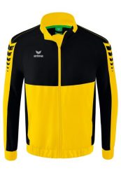 Kurtka prezentacyjna Erima Six Wings. Czarne kurtki treningowe męskie Erima, xl, bez wzorów, z materiału, na fitness i siłownię. Za 327.99 zł.