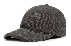 Ciepła Czapka z Daszkiem i Nausznikami - Pako Jeans - Popiel i Grafit Melanż. Szare czapki męskie Pako Jeans, na zimę, bez wzorów, z jeansu. Za 49.00 zł.