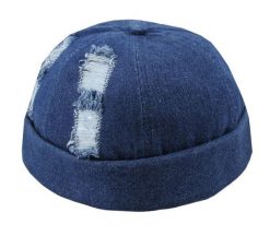 Czapka Dokerka, Ciemna Jeansowa, Wiosenno-Letnia, Jesienna, Hipsterska -PAKO JEANS. Niebieskie czapki męskie Pako Jeans, na jesień, bez wzorów, z bawełny. Za 49.00 zł.