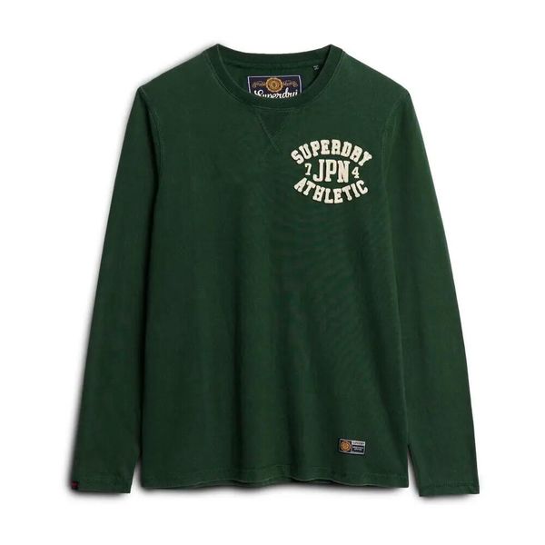 Koszulka z długim rękawem Superdry Vintage Athletic. Zielone koszulki męskie z długim rękawem Superdry., xl, z dresówki. Za 277.45 zł.
