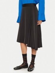2NDDAY Spódnica midi Barrah 2245150279 Czarny Regular Fit. Czarne spódniczki damskie 2NDDAY, bez wzorów, z syntetyku, midi. Za 499.99 zł.