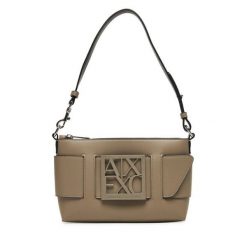 Torebka Armani Exchange. Brązowe torebki klasyczne damskie Armani Exchange, bez wzorów, bez dodatków. Za 519.99 zł.
