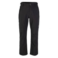 Męskie Wodoodporne Spodnie Margot Softshell. Czarne spodnie materiałowe męskie MARTES ESSENTIALS, bez wzorów, z elastanu. Za 158.99 zł.