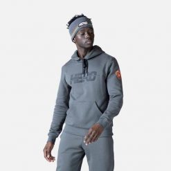 Bluza narciarska męska Rossignol Hero z kapturem. Czarne bluzy z kapturem męskie Rossignol, na zimę, m. Za 455.00 zł.