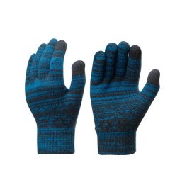 Rękawiczki turystyczne dla dzieci Quechua SH100 dotykowe. Niebieskie rękawiczki dziecięce QUECHUA, z dzianiny, bez ramiączek. Za 19.99 zł.