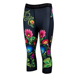 Legginsy sportowe damskie EXTREME HOBBY FOLK 3/4. Czarne bielizna termoaktywna damska EXTREME HOBBY, l, bez wzorów, z elastanu. Za 179.00 zł.