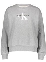 Calvin Klein Bluza w kolorze szarym rozmiar: M. Szare bluzy bez kaptura damskie CALVIN KLEIN, m. Za 191.95 zł.